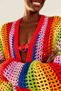 Crochet cardigan - Multicolore