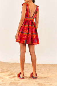 Robe courte Good Vibes - Rouge