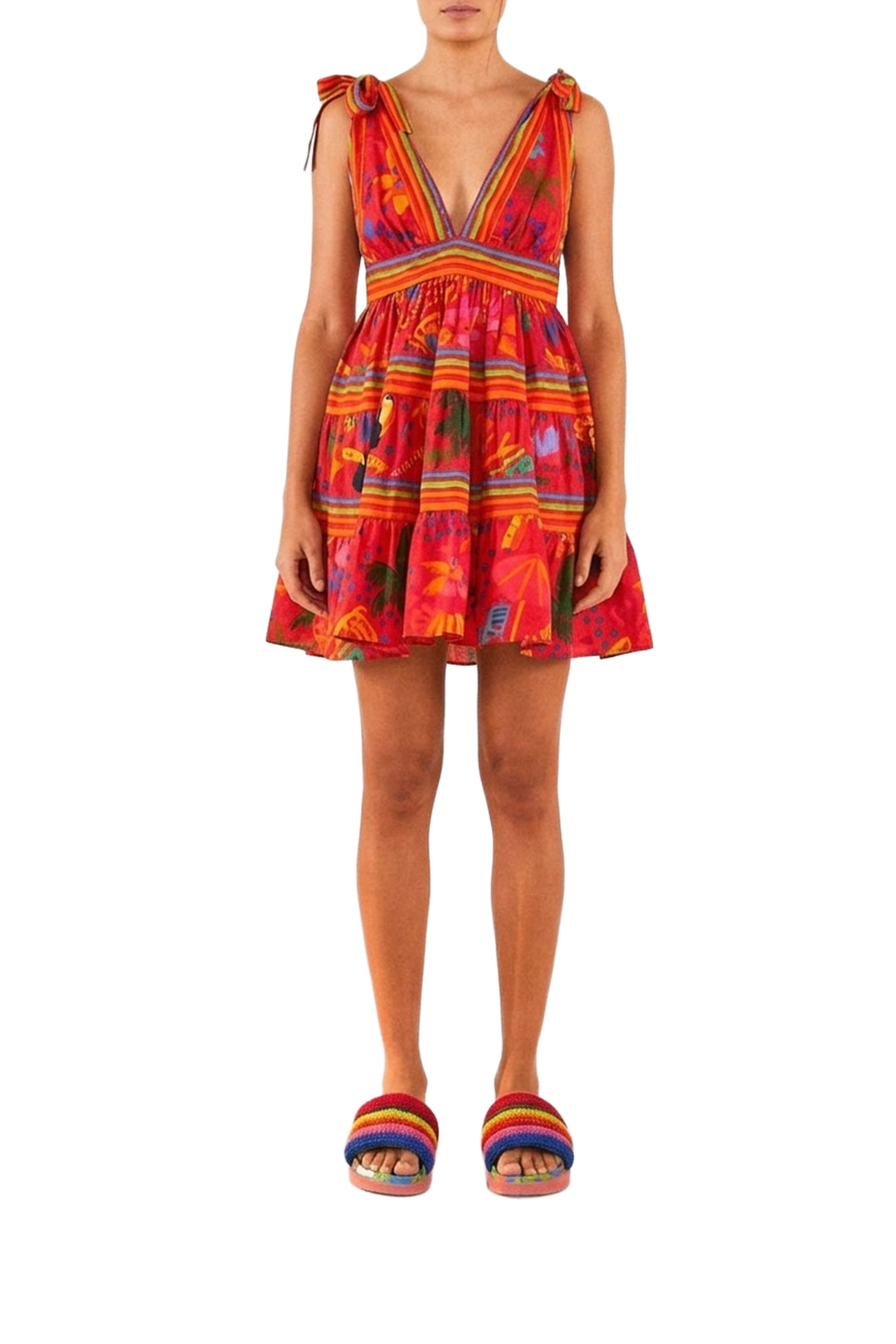 Robe courte Good Vibes - Rouge