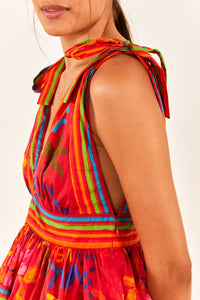 Robe courte Good Vibes - Rouge