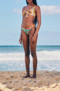 Banana low-rise bikini bottoms - Green