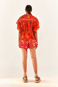 Secret Garden blouse - Red
