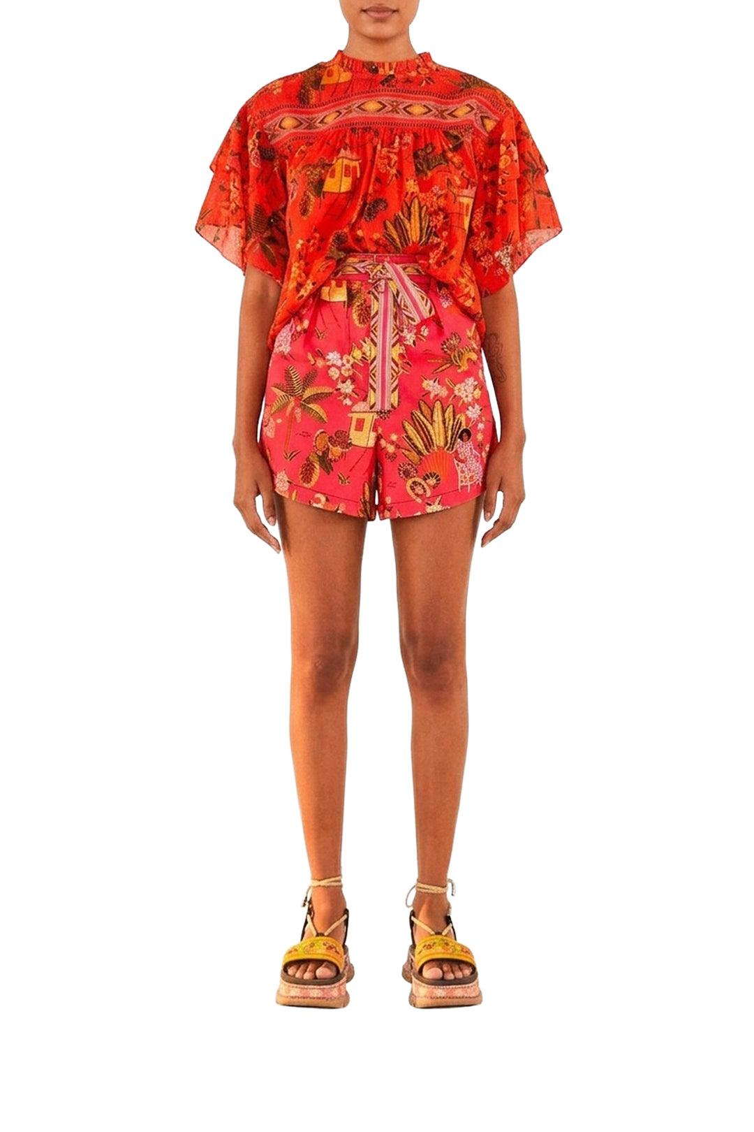 Secret Garden blouse - Red