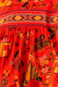 Secret Garden blouse - Red