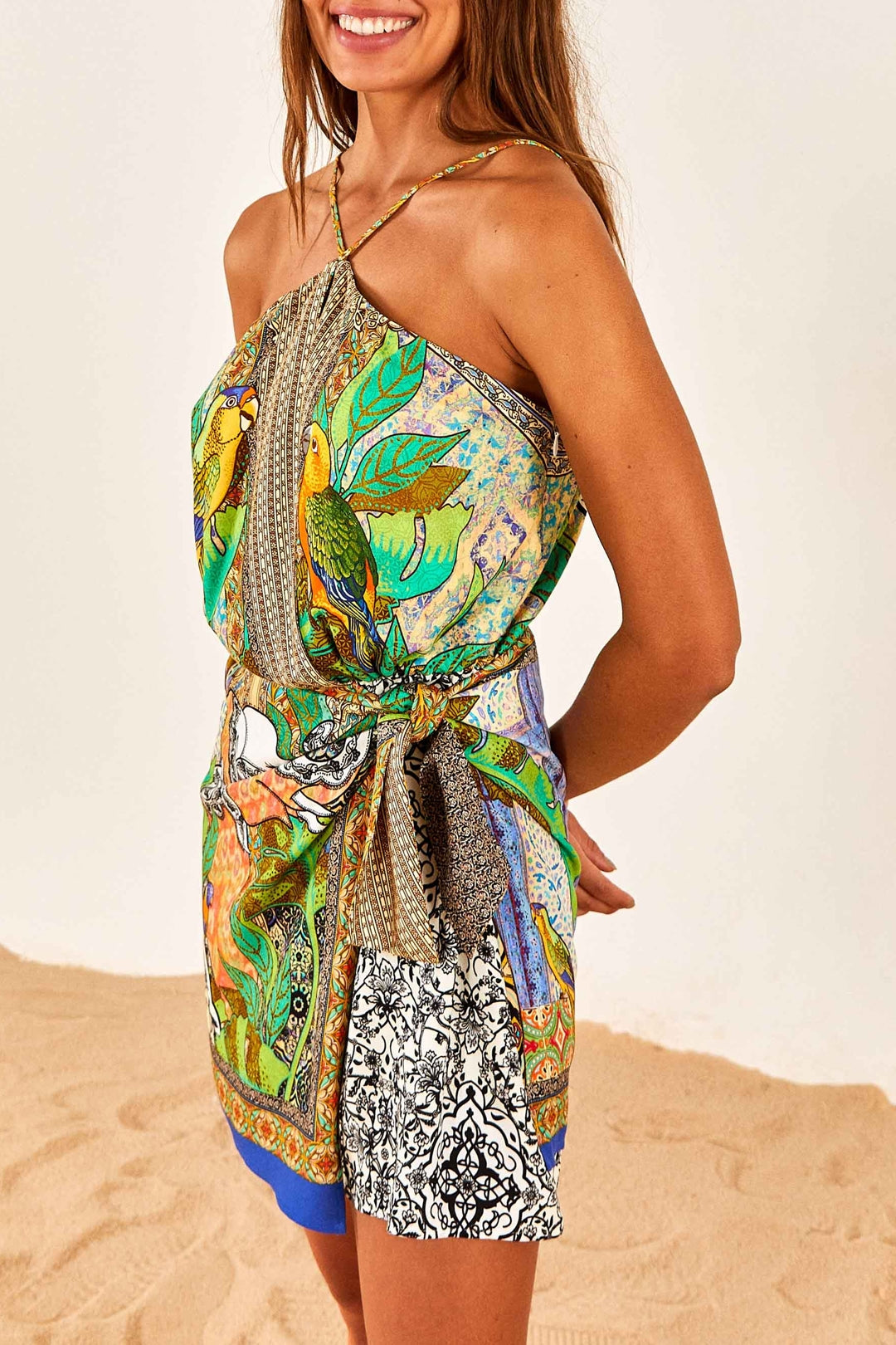 Robe courte Gayatri - Vert