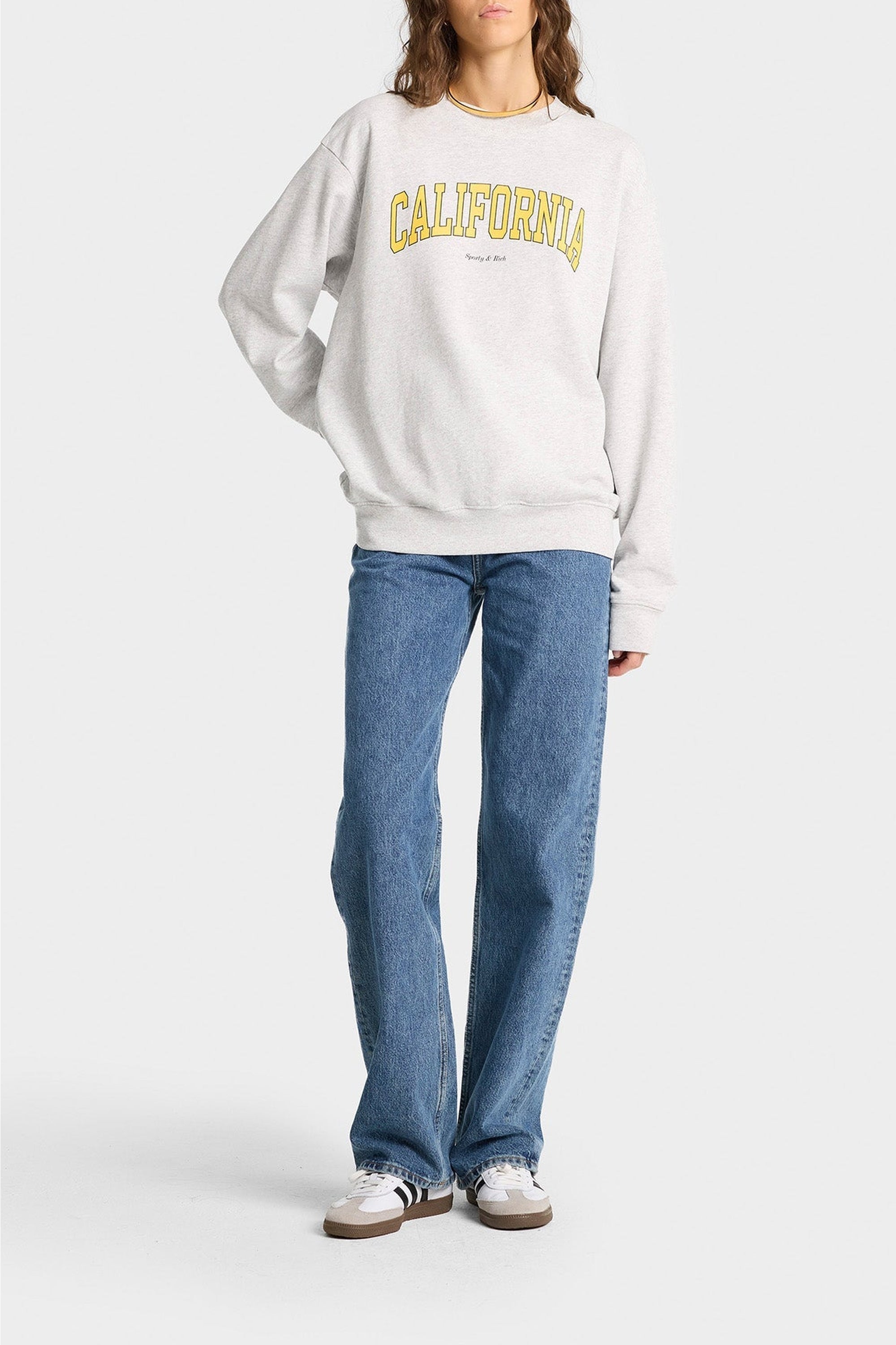 Sweatshirt California imprimé - Heather Gray