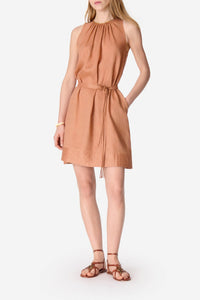 RECO : 130 // Robe courte Ema en lin - Caramel
