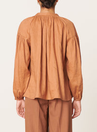 Blouse Nipoa en lin - Caramel