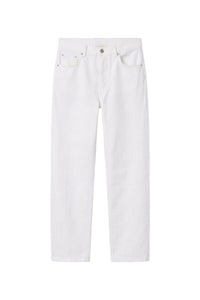 Pantalon cropped Timael en denim - Blanc