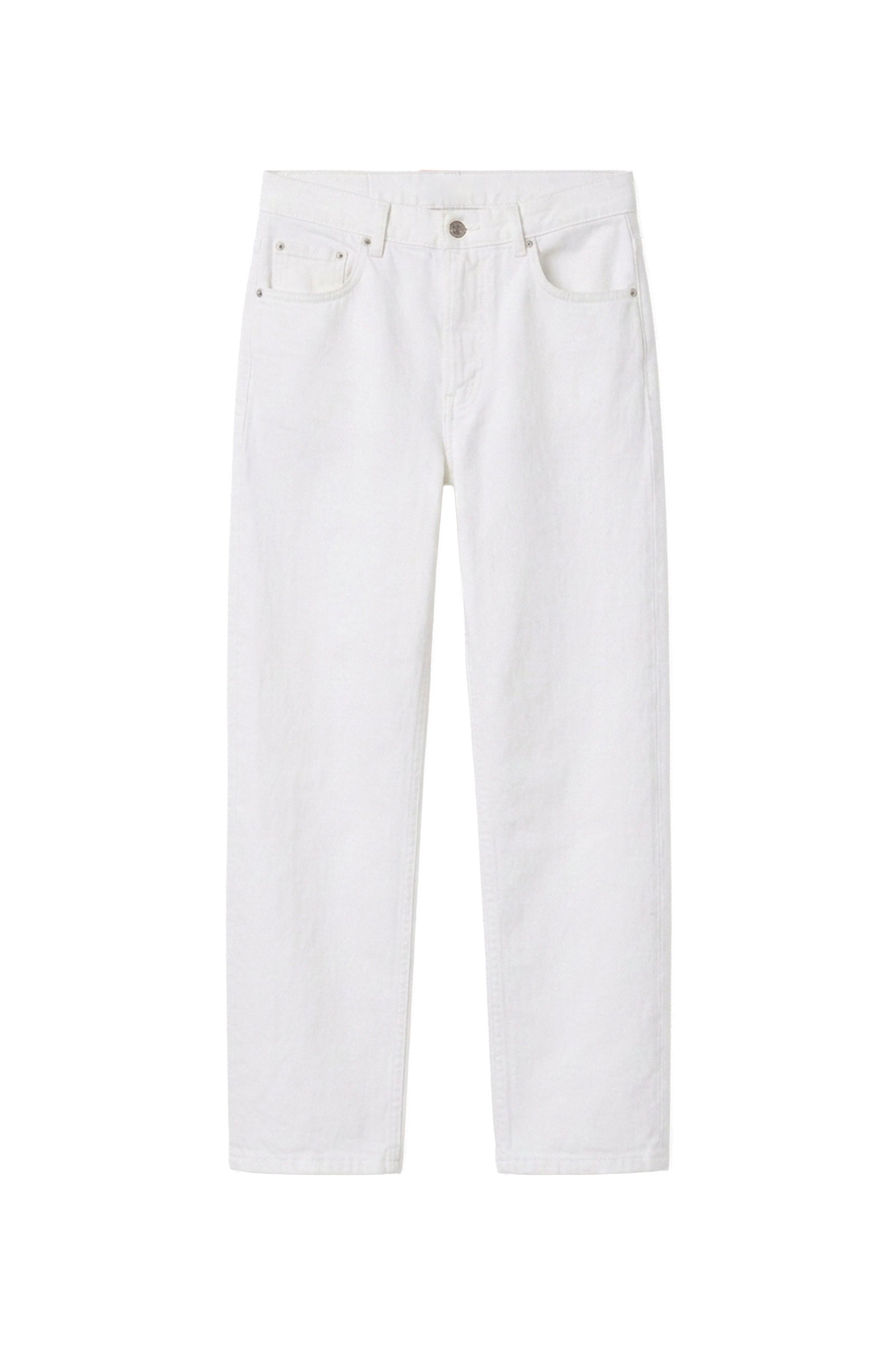 Pantalon cropped Timael en denim - Blanc