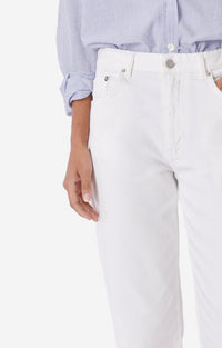 Pantalon cropped Timael en denim - Blanc