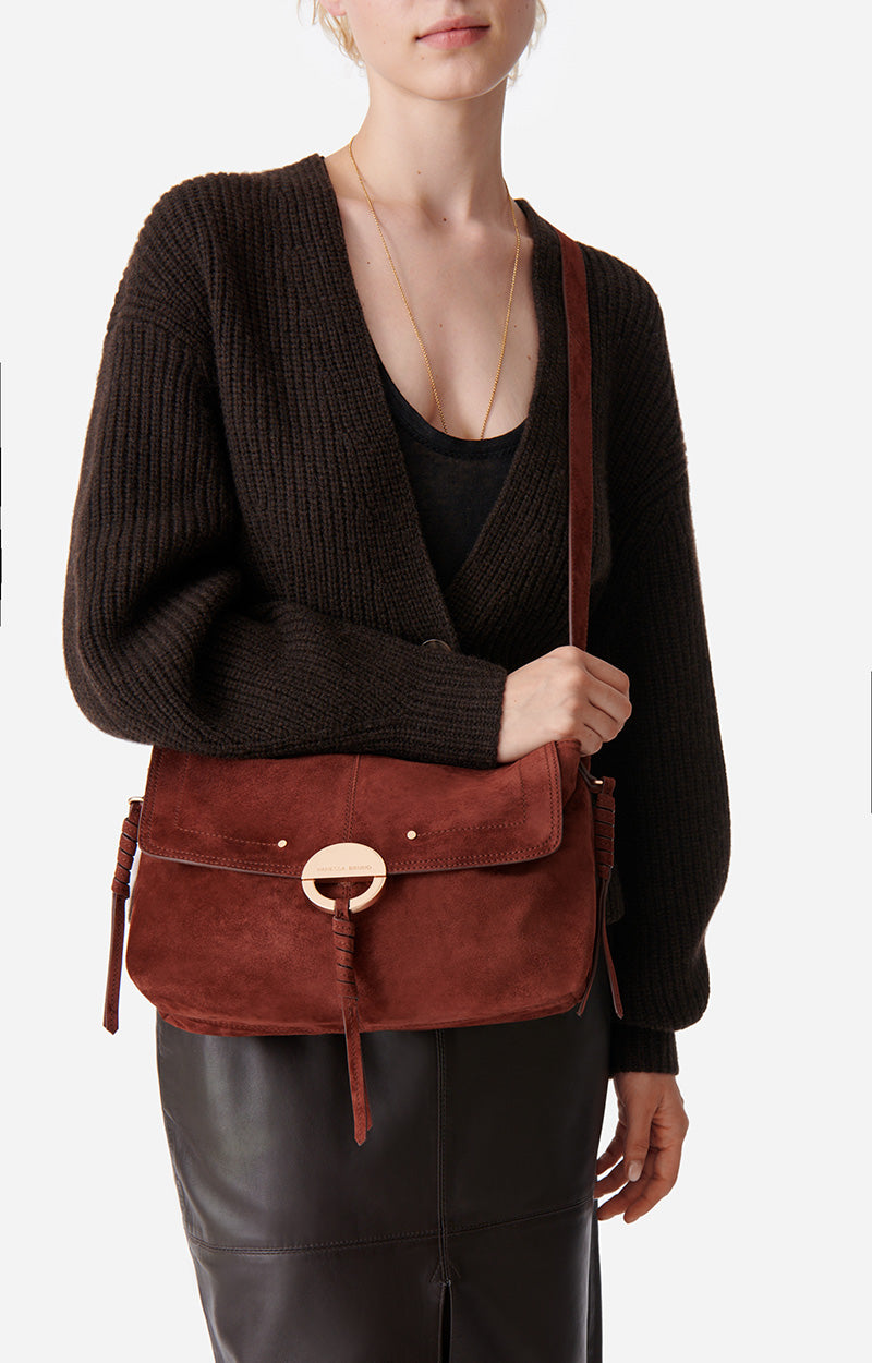 12 QTY NEW // COGNAC / Sac Bandoulière Othilia - COGNAC