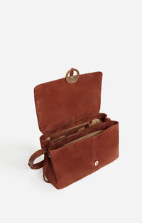 12 QTY NEW // COGNAC / Sac Bandoulière Othilia - COGNAC