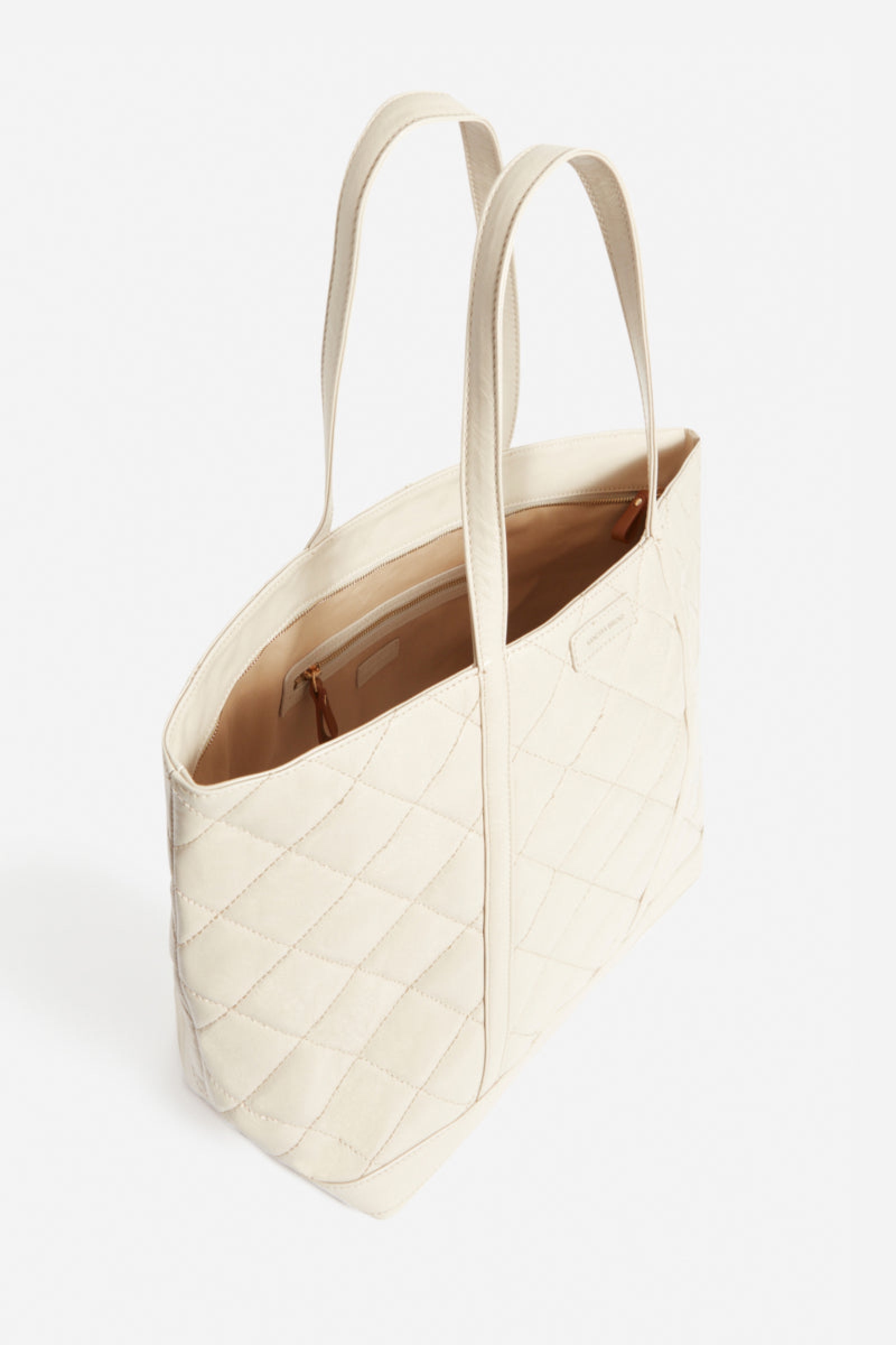 Iconic XL quilted leather tote bag - Sand & Chalk