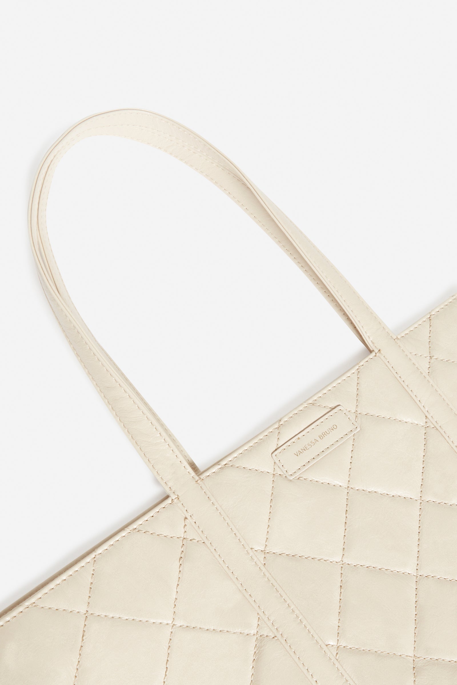 Iconic XL quilted leather tote bag - Sand & Chalk
