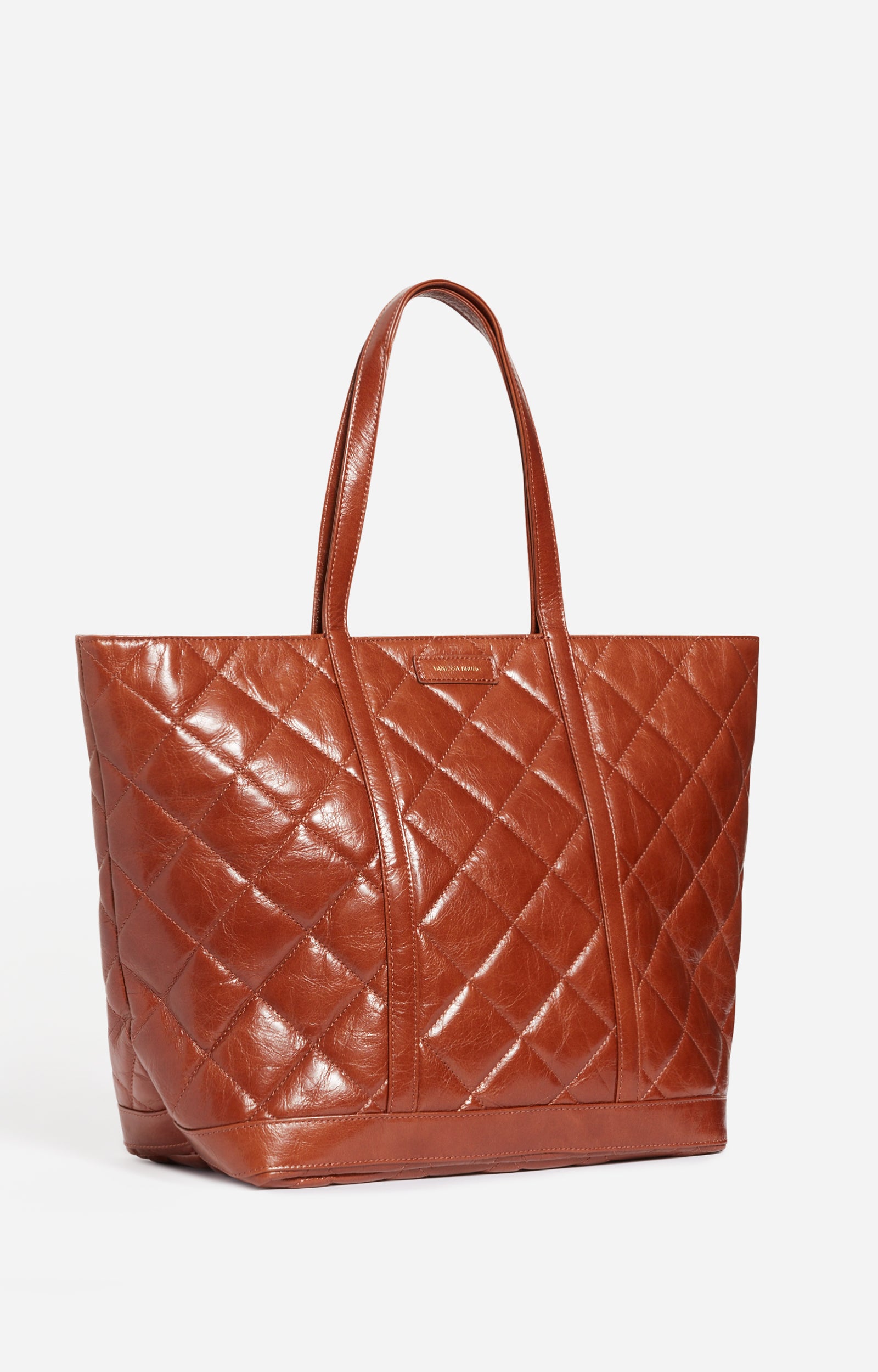 23 QTY NEW // HAVANE / Cabas XL en Cuir Matelassé - HAVANE