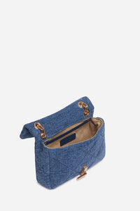 Moon nano linen bag - Indigo