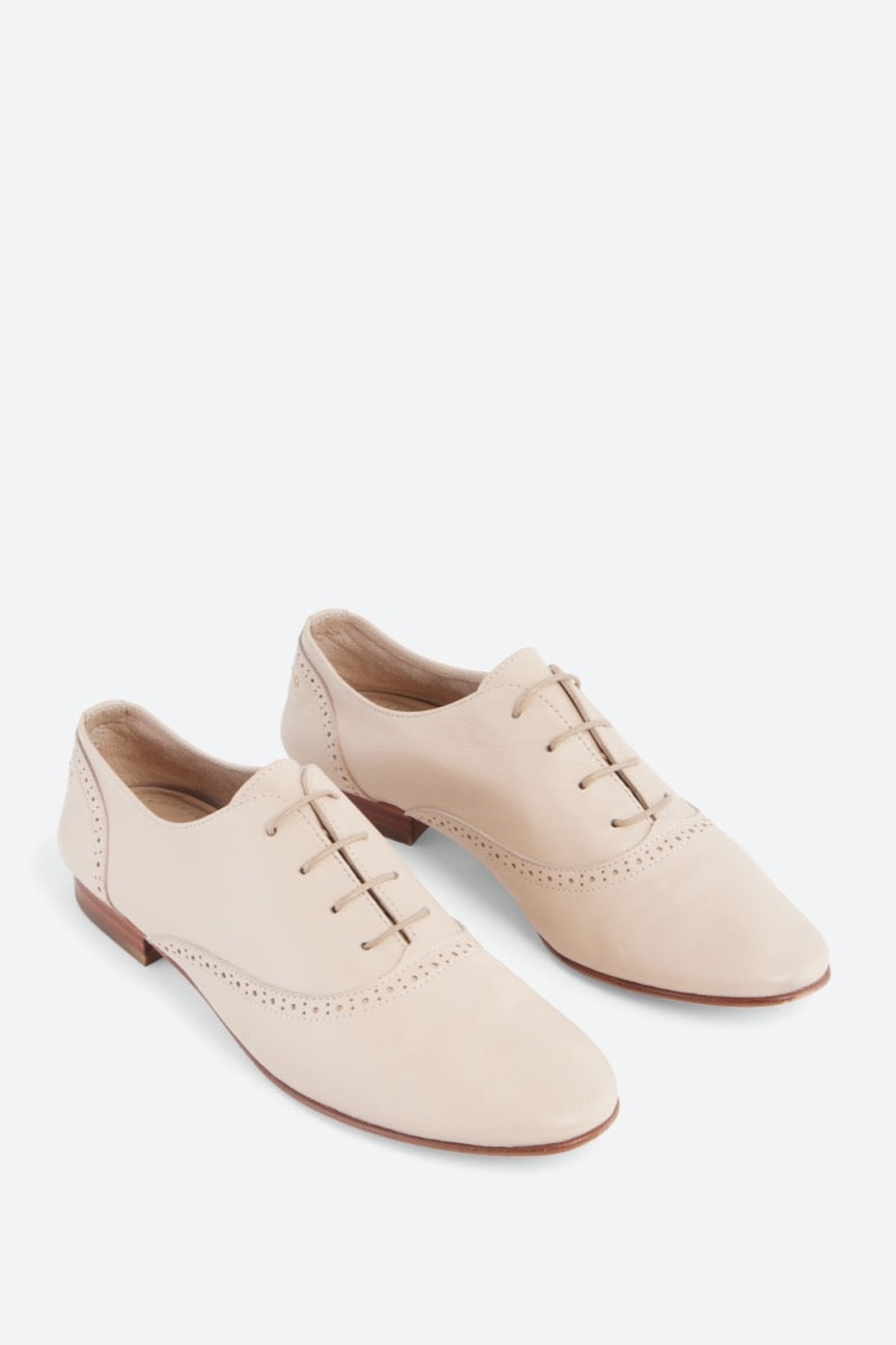 3 QTY RELIQUAT 90 // CREME / Derbies plates - CREME