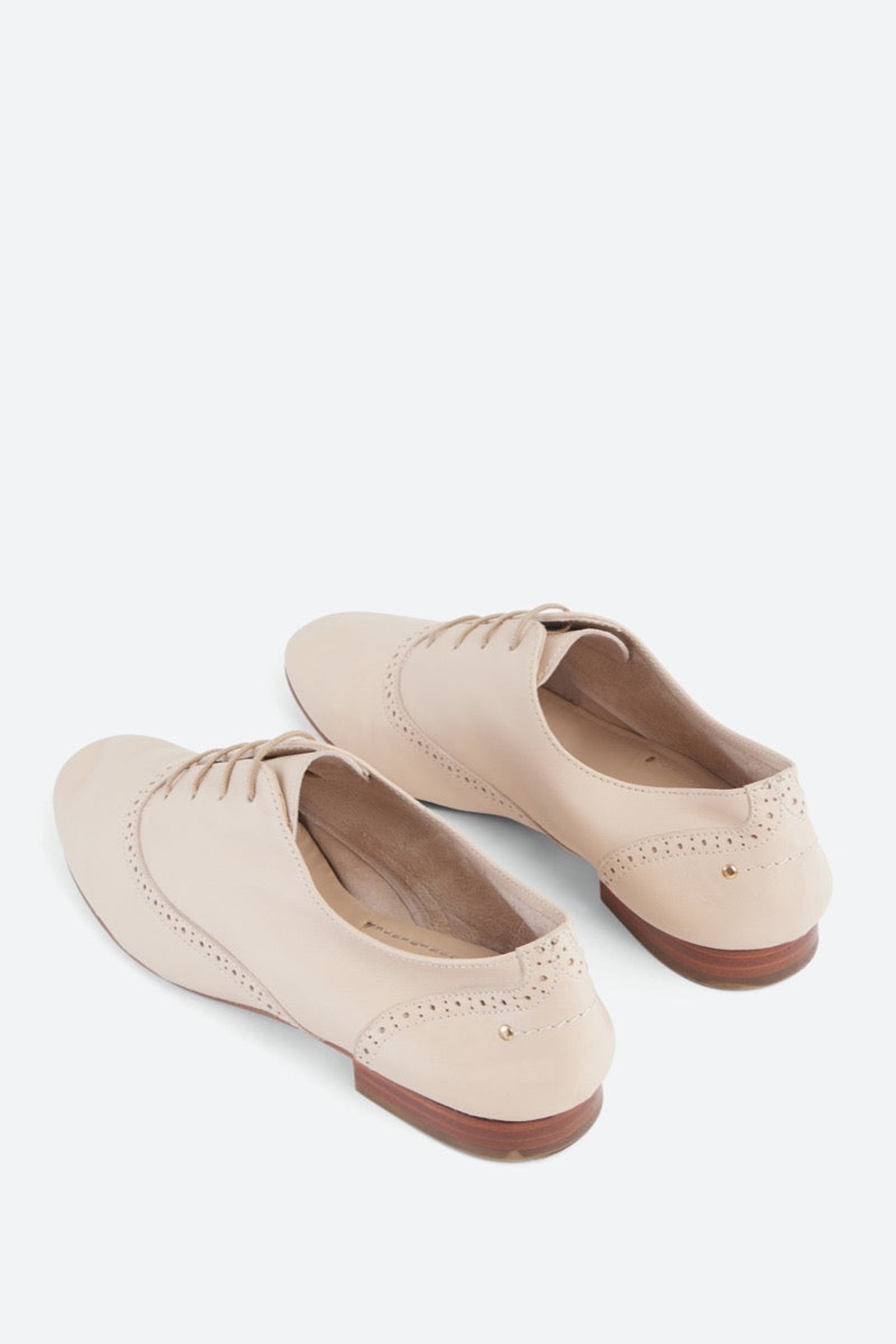 3 QTY RELIQUAT 90 // CREME / Derbies plates - CREME