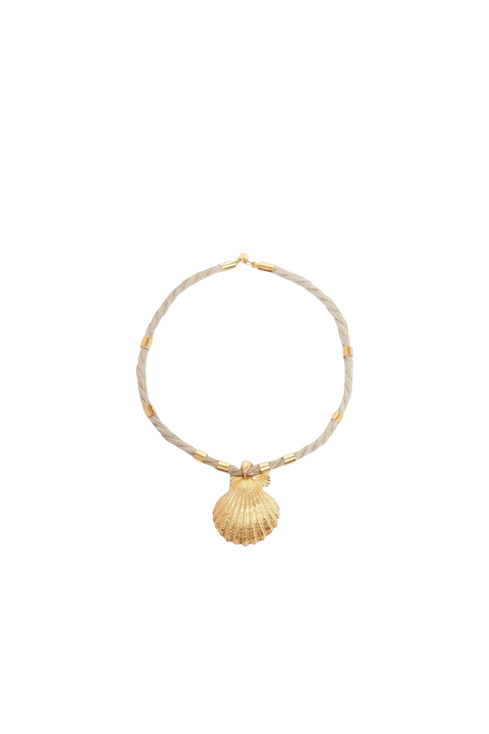 Brass necklace - Gold