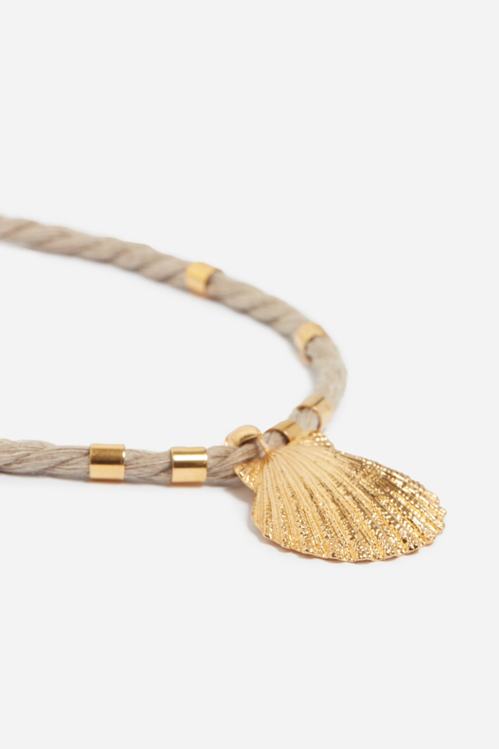 Brass necklace - Gold