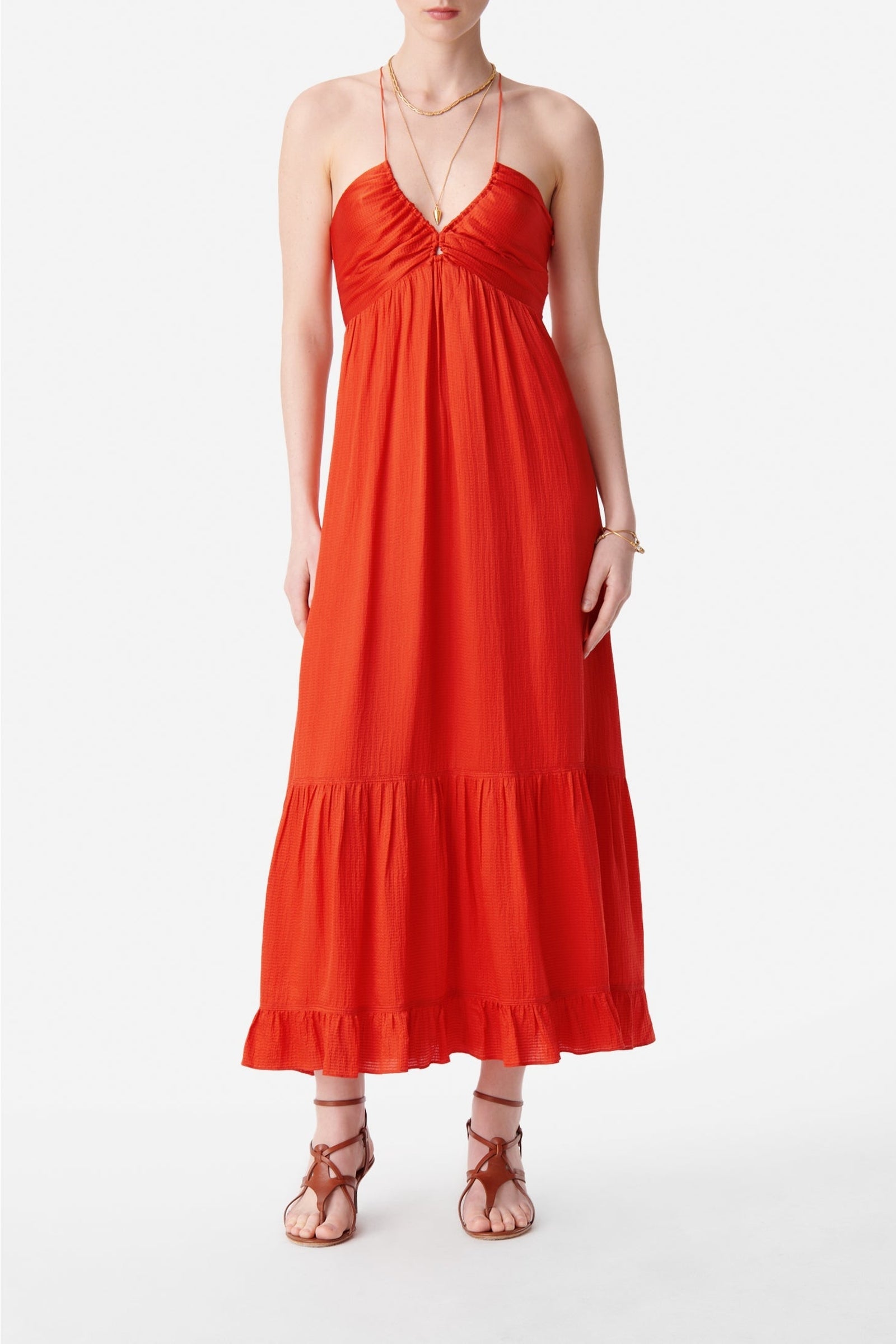 17 QTY RELIQUAT 150 // ORANGE FLUO / Robe Alexandra - ORANGE FLUO