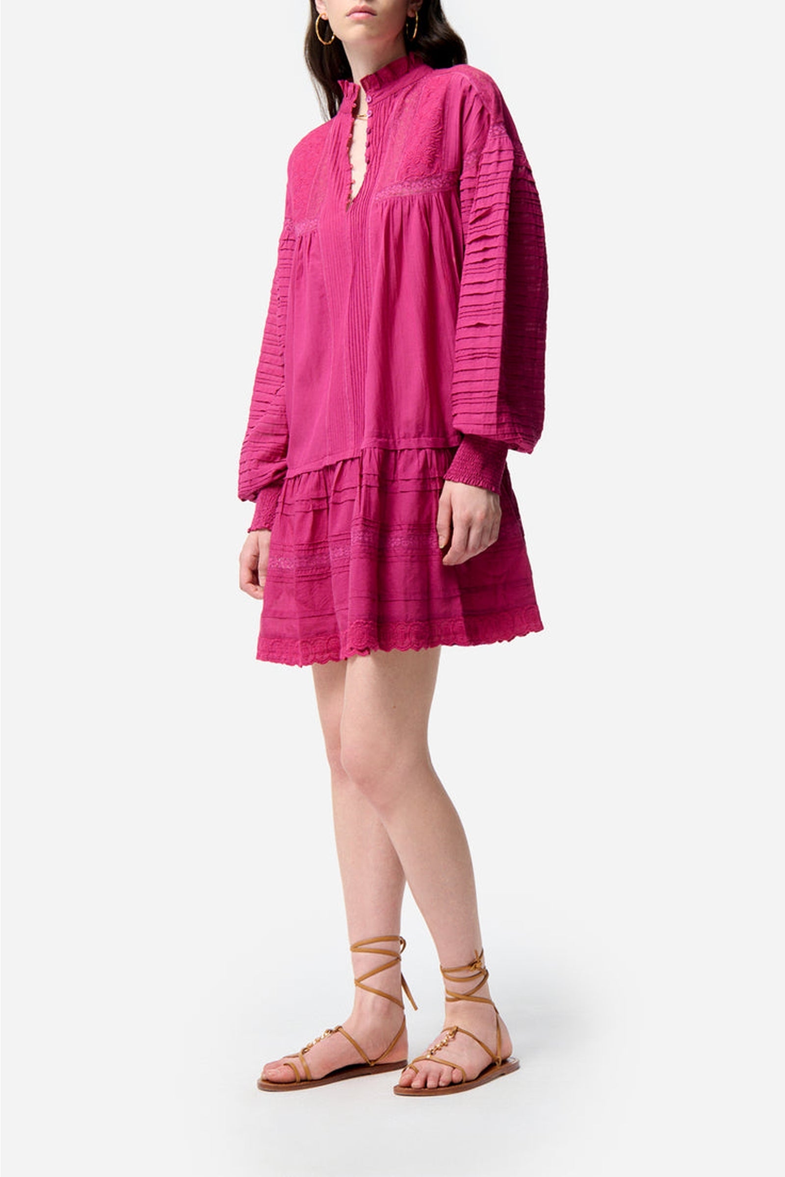 Robe courte Diane - Grenat