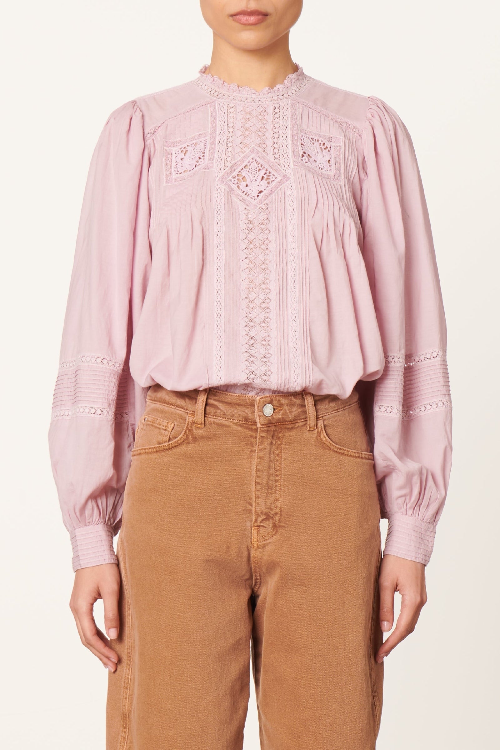 Blouse Calin en coton - Parme