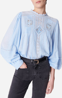 RECO : 110 // Blouse Calin en coton - Ciel