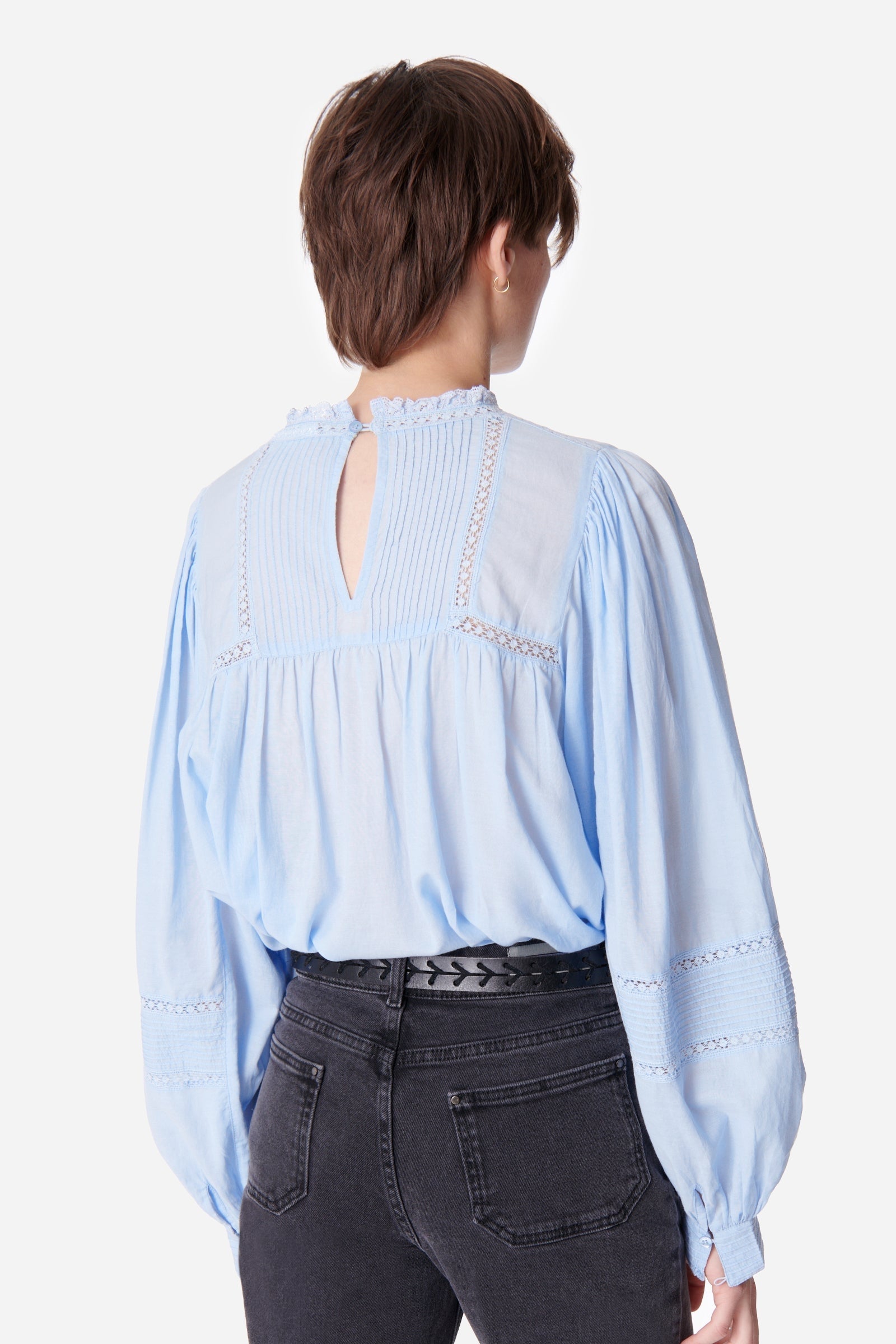 Calin cotton blouse - Sky blue