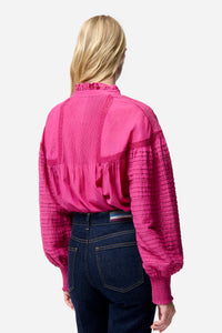 Dahlia cotton blouse - Garnet