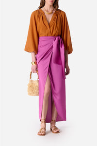 Blouse à manches longues - Safran