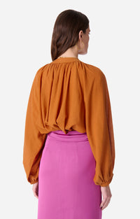 Blouse à manches longues - Safran