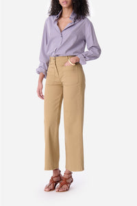 Pantalon Délias en denim - Mastic