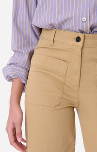 Pantalon Délias en denim - Mastic
