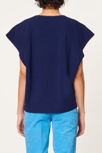 Pull Dune en laine - Bleu