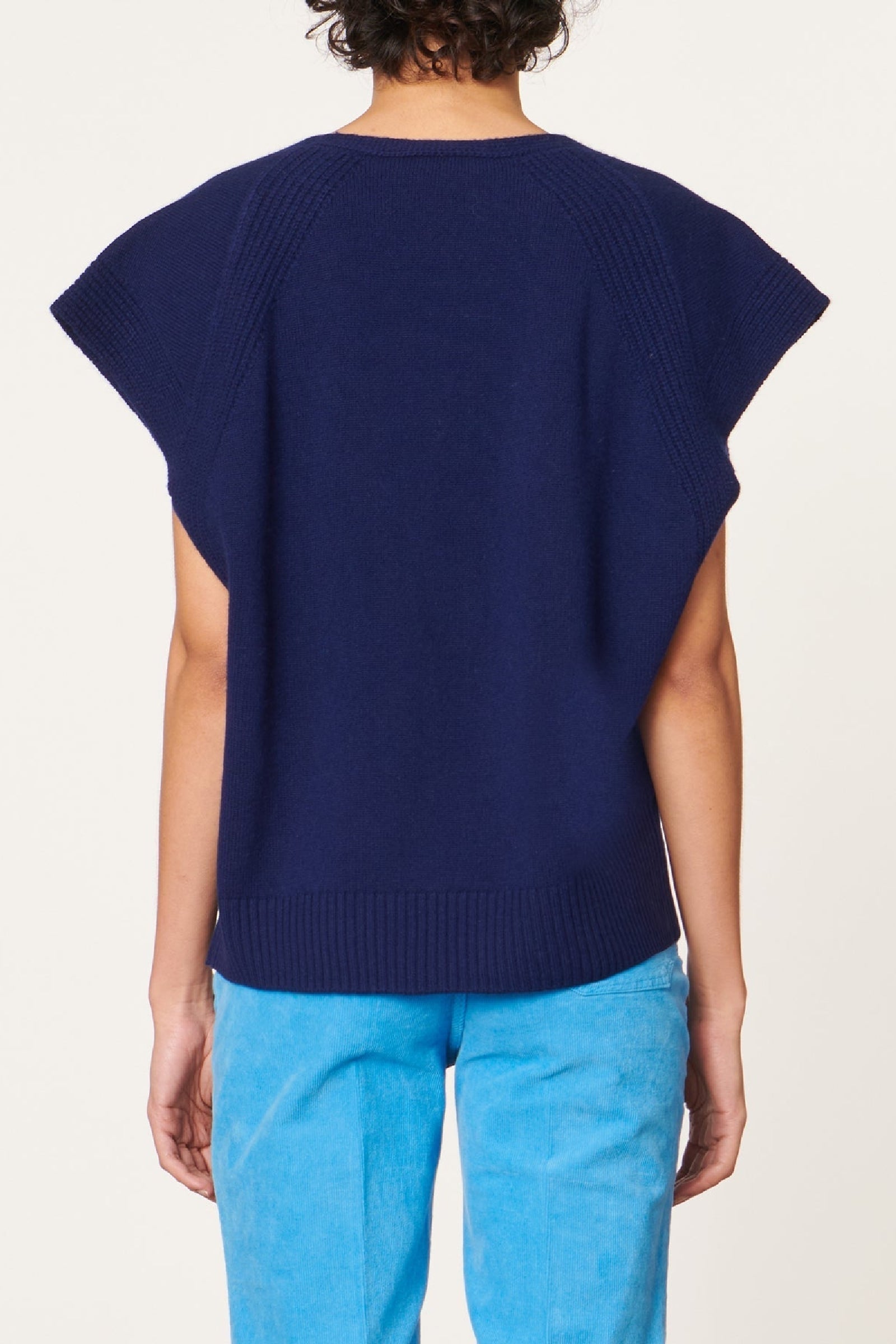 Pull Dune en laine - Bleu