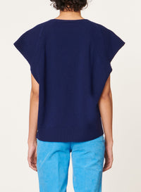 Pull Dune en laine - Bleu