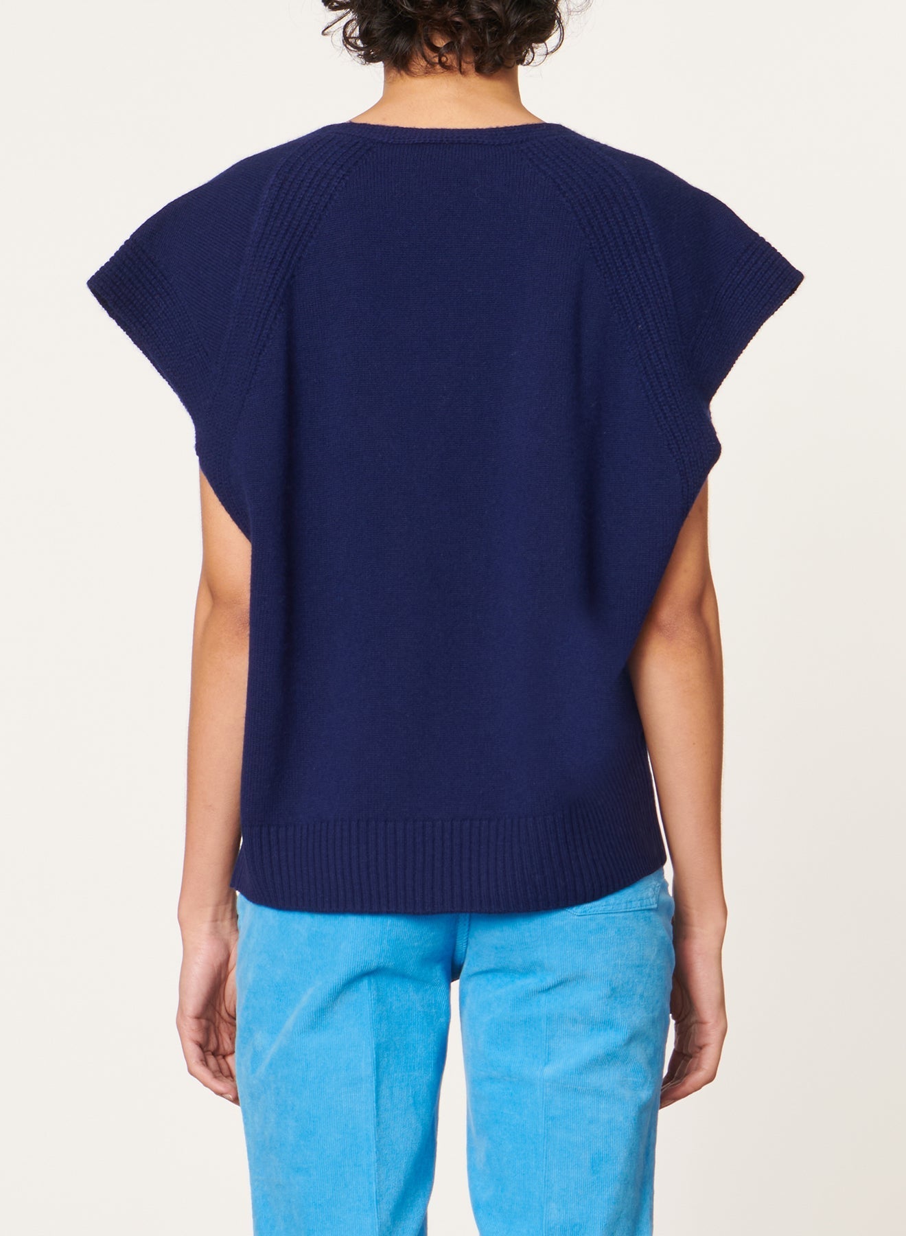 Pull Dune en laine - Bleu