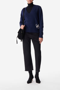 Pull Ditty en laine - Marine