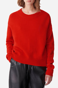 RECO : 130 // Pull Didia en laine - Coquelicot