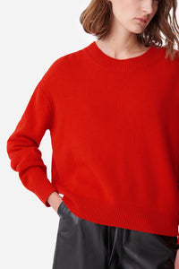 Pull Didia en laine - Coquelicot