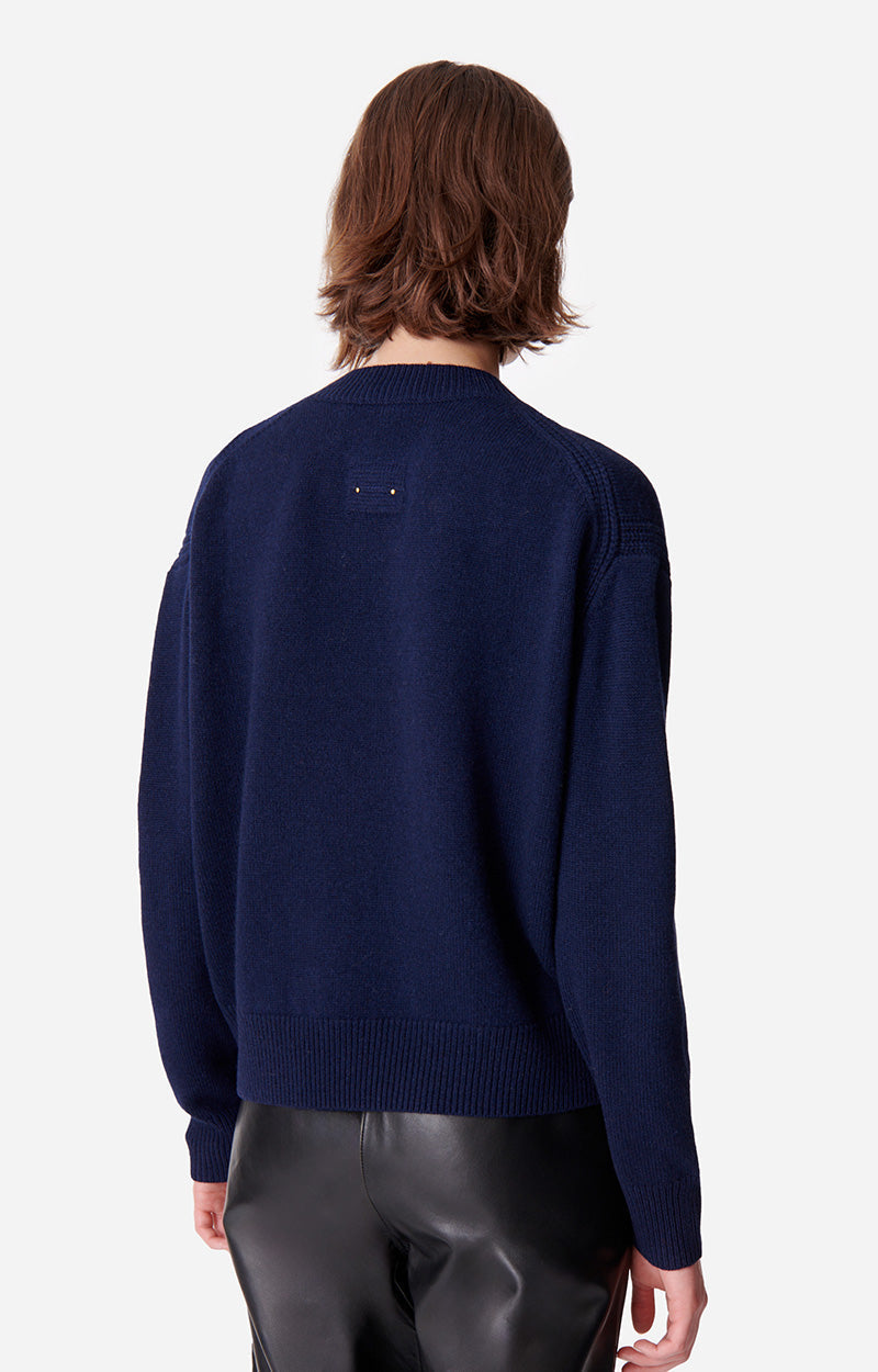 Pull Didia en laine - Marine