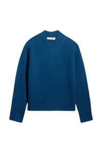 RECO : 150 // Pull Fazio en laine - Bleu Canard