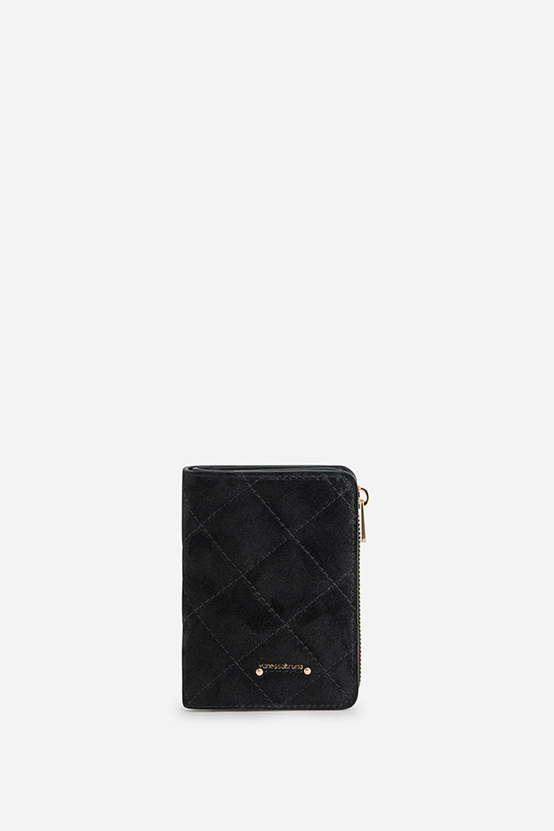 2 QTY NEW // NOIR / Portefeuille Zippé - NOIR