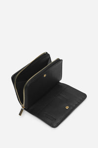 2 QTY NEW // NOIR / Portefeuille Zippé - NOIR