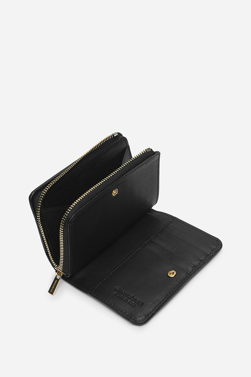 2 QTY NEW // NOIR / Portefeuille Zippé - NOIR