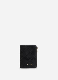 2 QTY NEW // NOIR / Portefeuille Zippé - NOIR