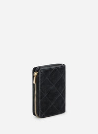 2 QTY NEW // NOIR / Portefeuille Zippé - NOIR