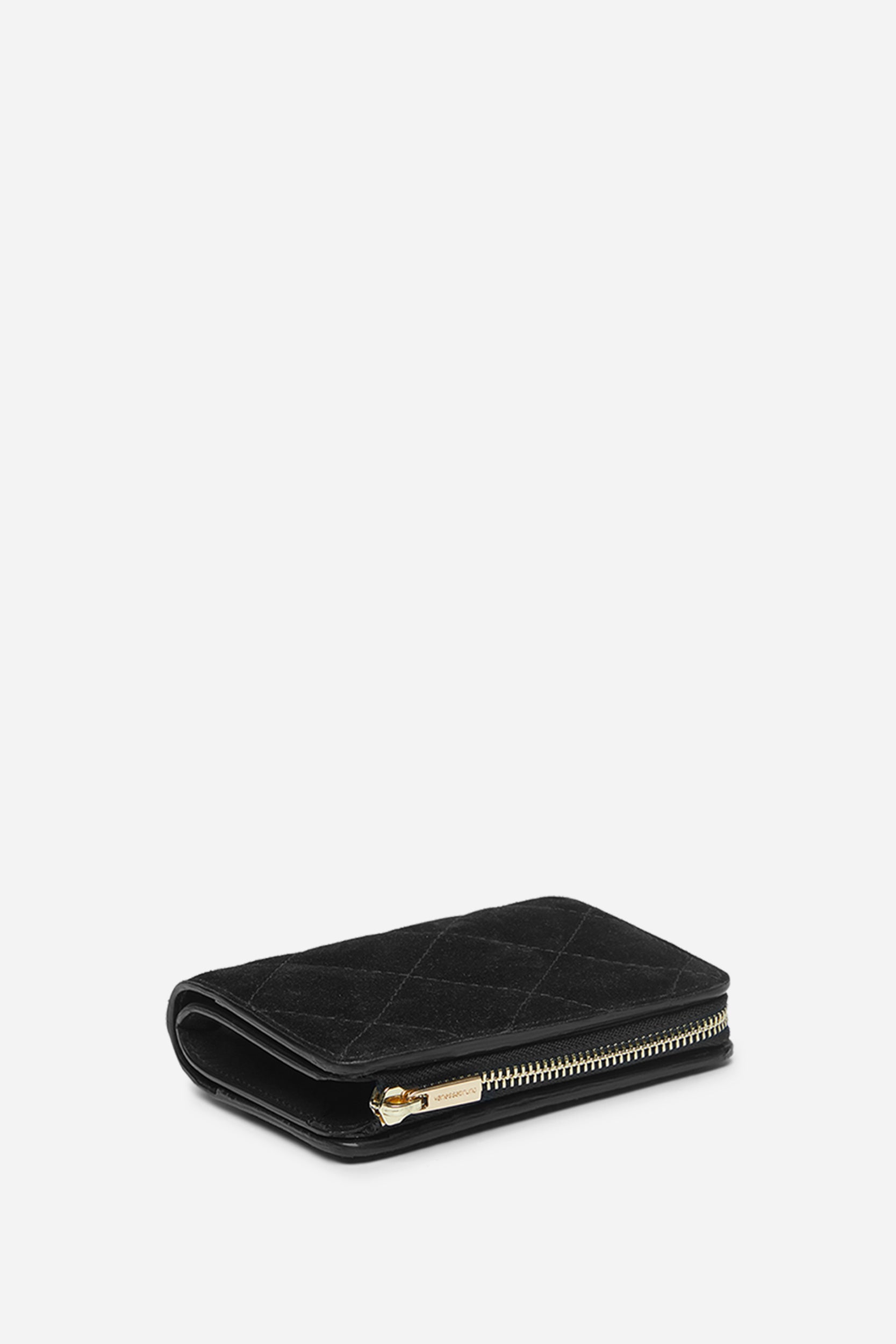 2 QTY NEW // NOIR / Portefeuille Zippé - NOIR